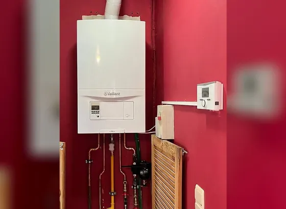 Vaillant ecoTEC pro met kamerthermostaat en TF1-filter, geplaatst door SVO Techniek